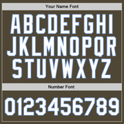 Custom Olive White-Light Blue Authentic Throwback Salute To Service Basketball Jersey