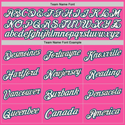 Custom Pink Black-Teal Authentic Throwback Basketball Jersey