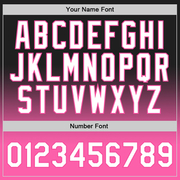 Custom Black White-Pink Authentic Fade Fashion Basketball Jersey
