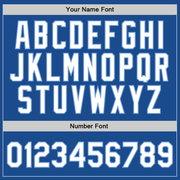 Custom Blue White-Light Blue Authentic Throwback Basketball Jersey