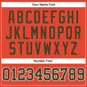 Custom Orange Olive-White Authentic Throwback Basketball Jersey