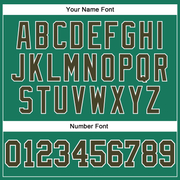 Custom Kelly Green Olive-White Authentic Throwback Basketball Jersey