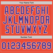 Custom Orange Purple-White Authentic Throwback Basketball Jersey