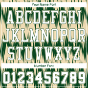 Custom Green White-Cream Round Neck Sublimation Basketball Suit Jersey