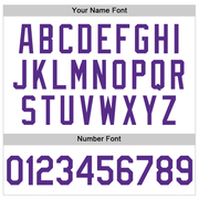 Custom White Purple Authentic Throwback Basketball Jersey