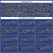 Custom Royal White Pinstripe Red-Black Authentic Basketball Jersey