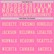 Custom Pink Vintage USA Flag-City Cream Mesh Authentic Football Jersey