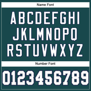 Custom Midnight Green White-Navy Mesh Authentic Football Jersey