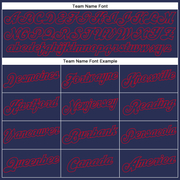 Custom White Navy-Red Authentic Split Fashion Basketball Jersey