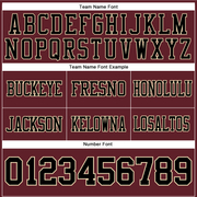 Custom Burgundy Black-City Cream Mesh Authentic Football Jersey