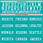 Custom Aqua White Mesh Authentic Football Jersey