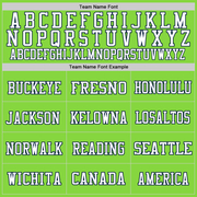 Custom Neon Green Navy-White Mesh Authentic Football Jersey