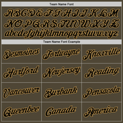 Custom Olive Black-Old Gold Authentic Throwback Salute To Service Basketball Jersey