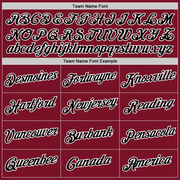 Custom Maroon Black-White Authentic Throwback Basketball Jersey