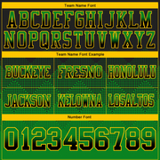 Custom Black Grass Green-Yellow Mesh Authentic Gradient Square Shape Flag Football Jersey