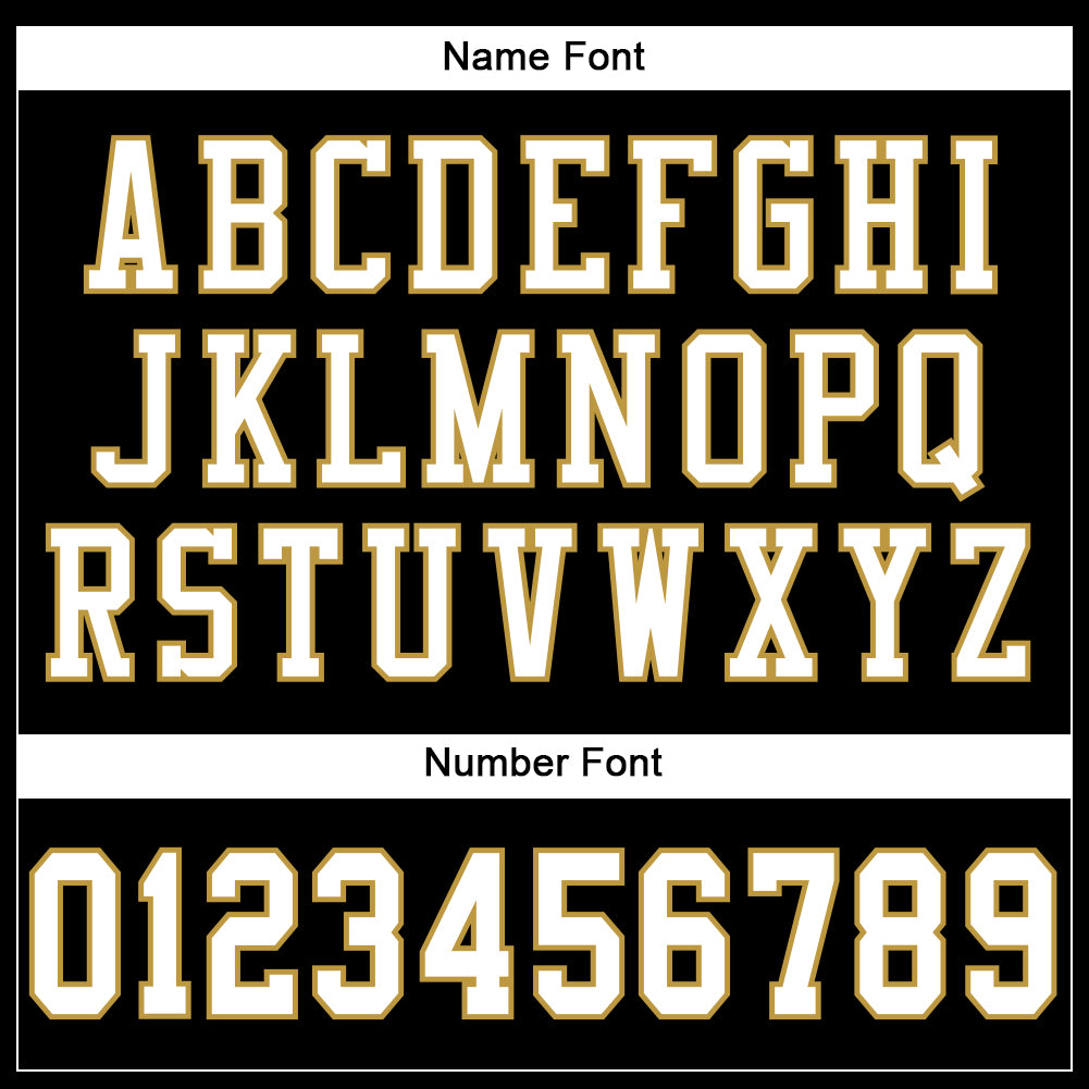 Custom Black White-Old Gold Mesh Authentic Football Jersey