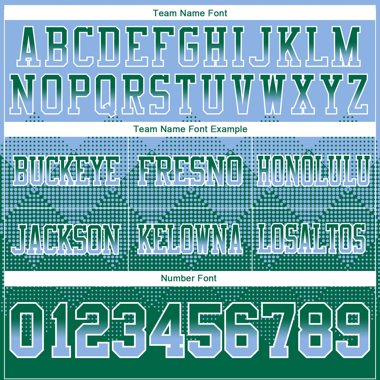 Custom Light Blue Kelly Green-White Mesh Authentic Gradient Square Shape Flag Football Jersey