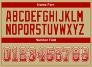 Custom Vegas Gold Red-White Mesh Drift Fashion Football Jersey