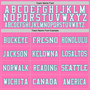 Custom Pink Teal-White Mesh Authentic Football Jersey