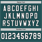 Custom Midnight Green White-Black Mesh Authentic Throwback Football Jersey