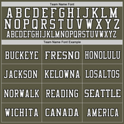 Custom Olive Black-White Mesh Authentic Throwback Salute To Service Football Jersey