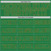 Custom Grass Green Grass Green-Old Gold Mesh Authentic Football Jersey