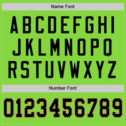 Custom Neon Green Black-Old Gold Mesh Authentic Throwback Football Jersey