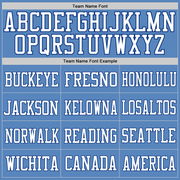 Custom Light Blue Royal-White Mesh Authentic Football Jersey