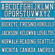 Custom Panther Blue White-Old Gold Mesh Authentic Football Jersey