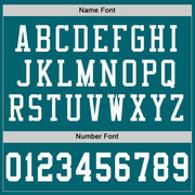 Custom Teal White Mesh Authentic Football Jersey