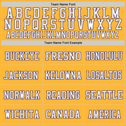 Custom Gold Purple-White Mesh Authentic Football Jersey