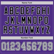 Custom Purple Gray-Black Mesh Authentic Throwback Football Jersey