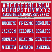 Custom Red Royal-White Mesh Authentic Football Jersey