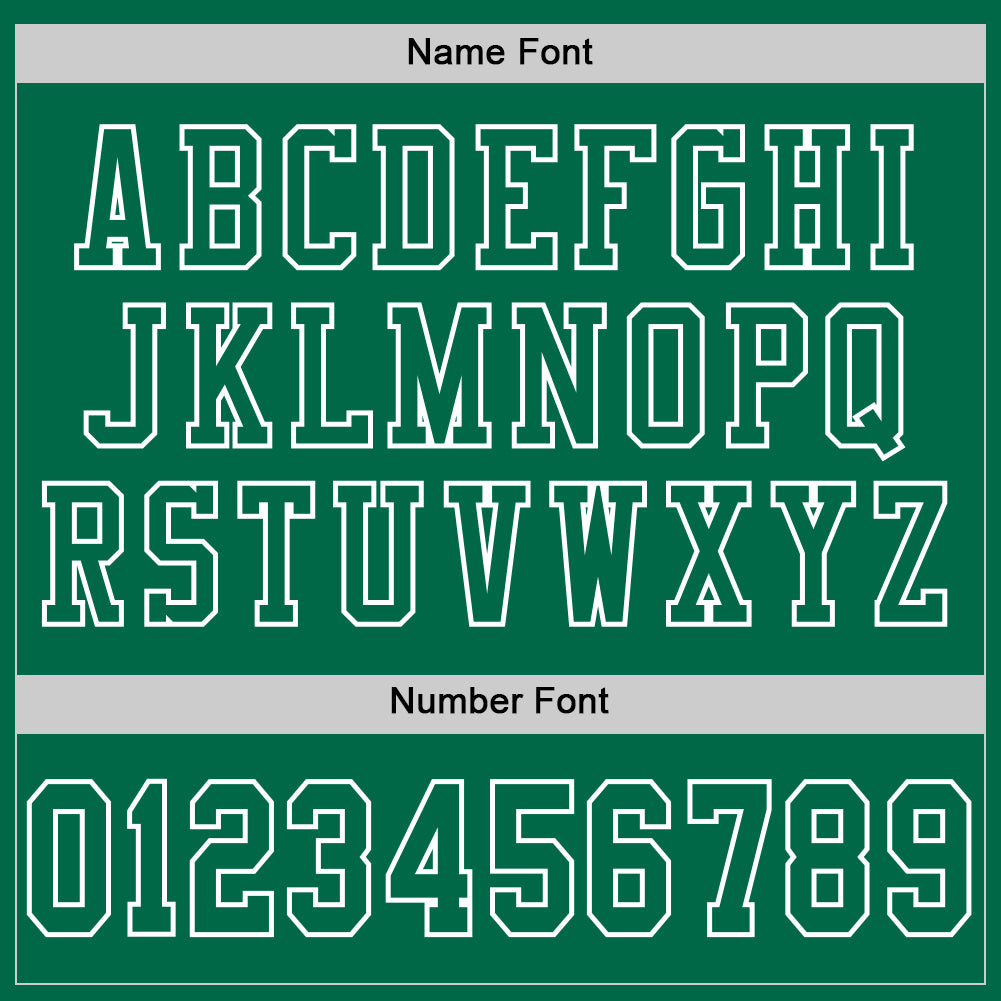 Custom Kelly Green White Mesh Authentic Football Jersey