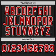 Custom Black Red-White Authentic Throwback Basketball Jersey