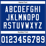 Custom Royal White-Red Mesh Authentic Football Jersey