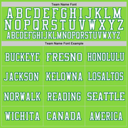 Custom Neon Green Kelly Green-White Mesh Authentic Football Jersey