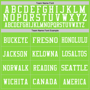 Custom Neon Green White Mesh Authentic Throwback Football Jersey