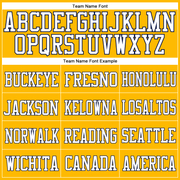 Custom Gold Navy-White Mesh Authentic Football Jersey