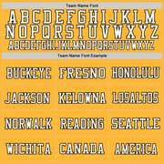 Custom Gold Black-White Mesh Authentic Football Jersey