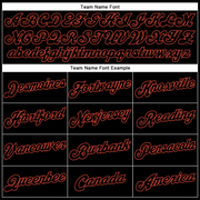 Custom White Black-Orange Authentic Split Fashion Basketball Jersey