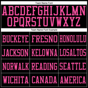 Custom Black Neon Green-Pink Mesh Authentic Football Jersey