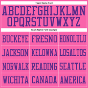 Custom Pink Purple Mesh Authentic Football Jersey