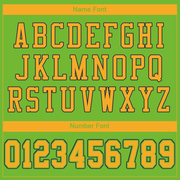 Custom Neon Green Gold-Navy Mesh Authentic Football Jersey