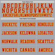 Custom Gray Red-Gold Mesh Authentic Football Jersey