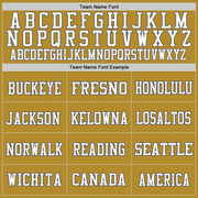 Custom Old Gold Steel Gray-White Mesh Authentic Football Jersey