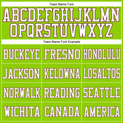 Custom Neon Green White-Burgundy Mesh Authentic Football Jersey