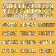 Custom Gold Navy-White Mesh Authentic Football Jersey