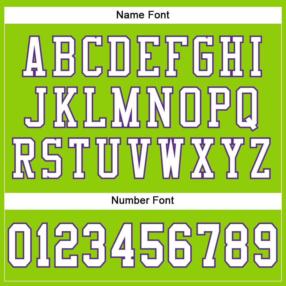 Custom Neon Green White-Purple Mesh Authentic Football Jersey