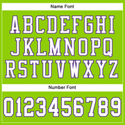 Custom Neon Green White-Purple Mesh Authentic Football Jersey